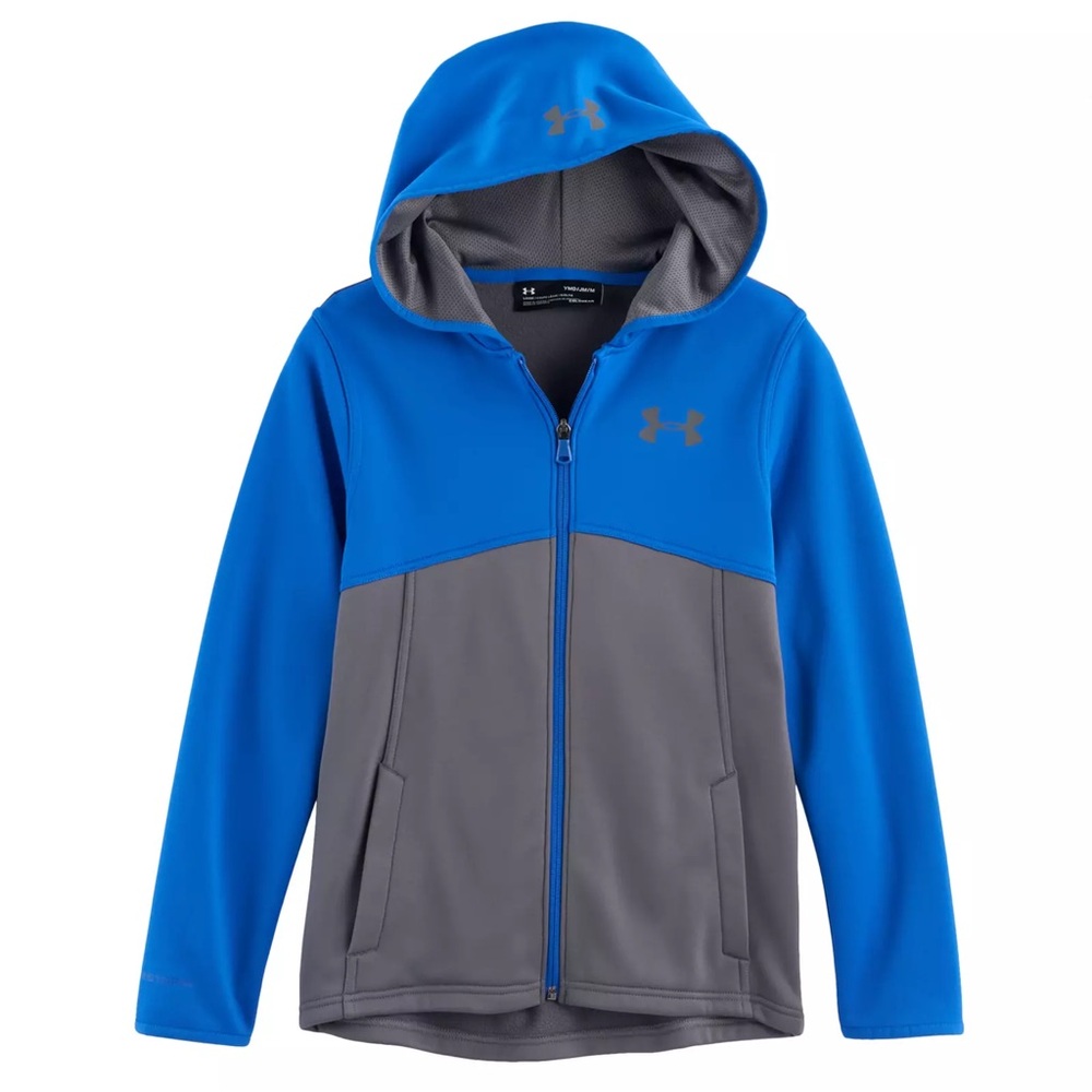 Youth Under Armour Fleece Full-Zip Hoodie with Pockets